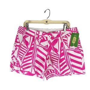 Lilly Pulitzer Callahan Shorts Size 0 Capri Pink Yacht‎ Beach Tropical Basic NEW